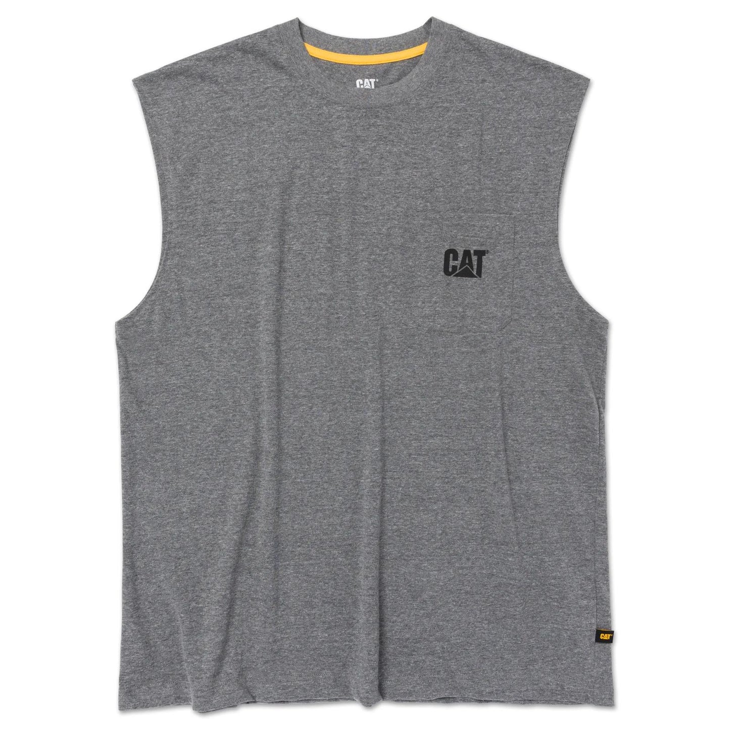 Men - Sleeveless Tough Cut Pocket Tee - Short Sleeves