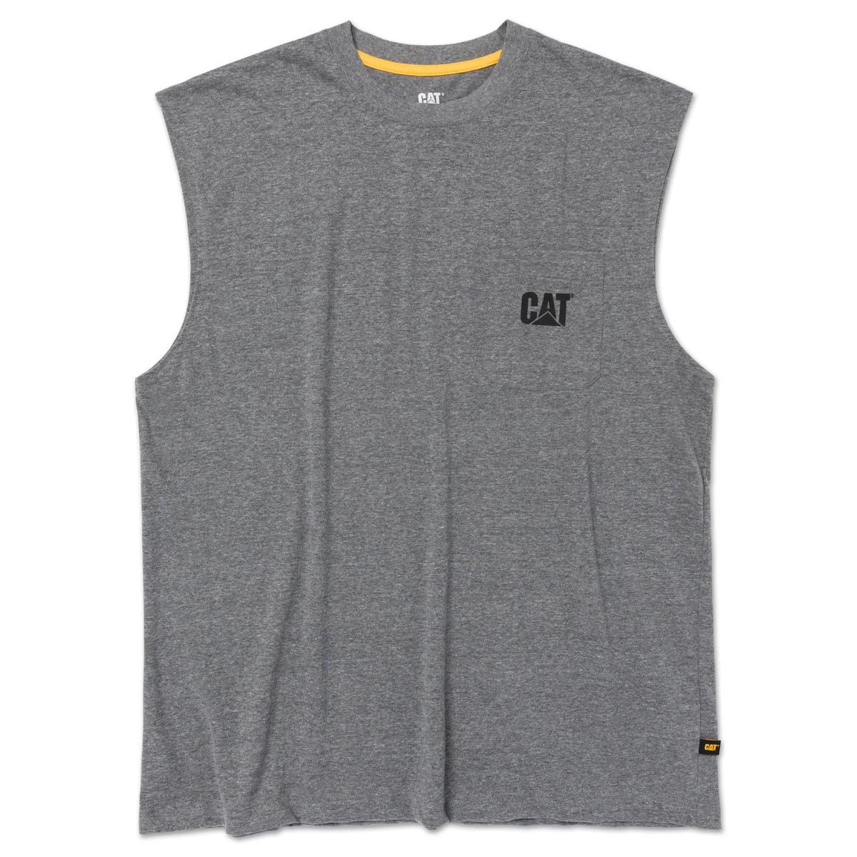 Men - Sleeveless Tough Cut Pocket Tee - Short Sleeves