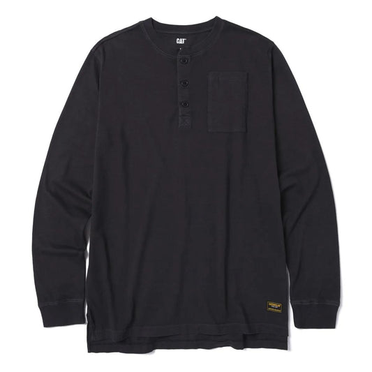 Men's Pigment Dye Long Sleeve Henley