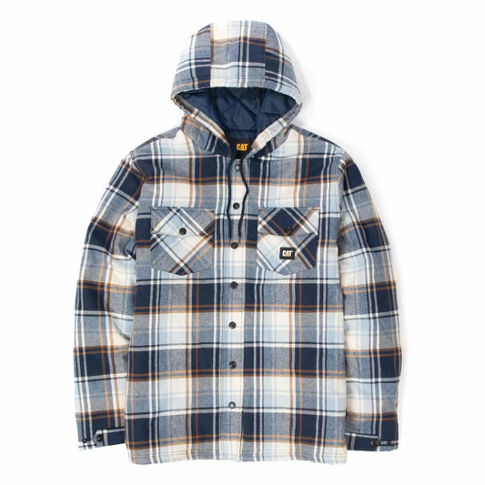 Men's Hooded Flannel Shirt Jacket